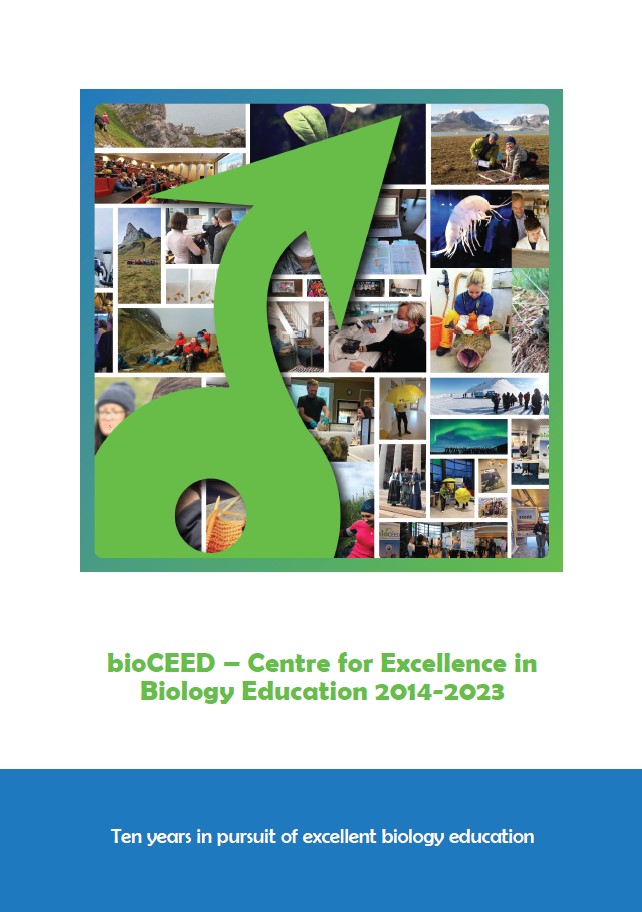 Picture of the front cover of bioCEED's endr report entitled "ten years in pursuit of excellent biology education.